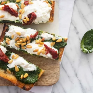 Burrata and Kale Salsa Verde Toast