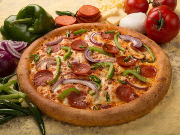 American hot pizza