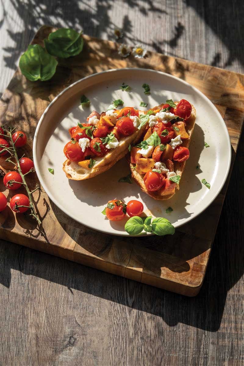 Buffalo Mozzarella cheese & Fresh Tomato toast