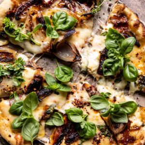 Goat cheese pizza