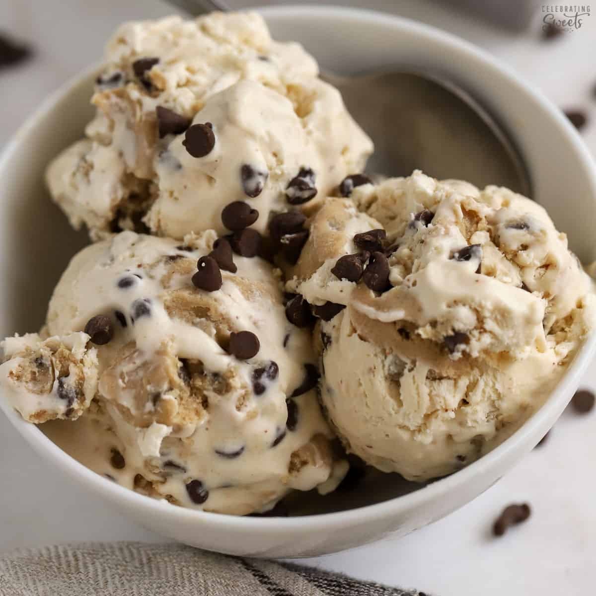 Chocolate cookie with gelato