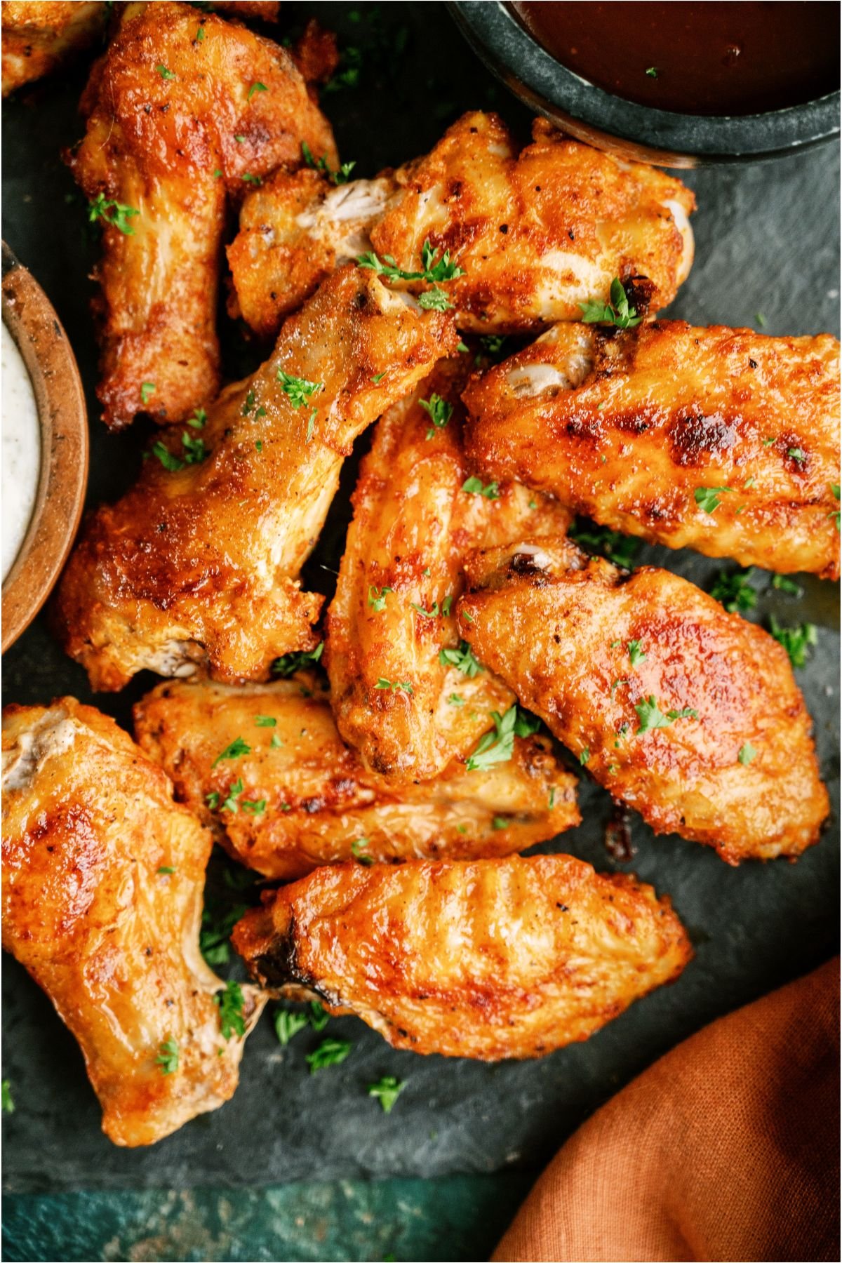 Baked chicken wings