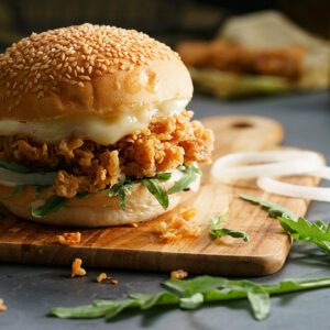 Crispy chicken  burger