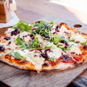 Smoke chicken pizza