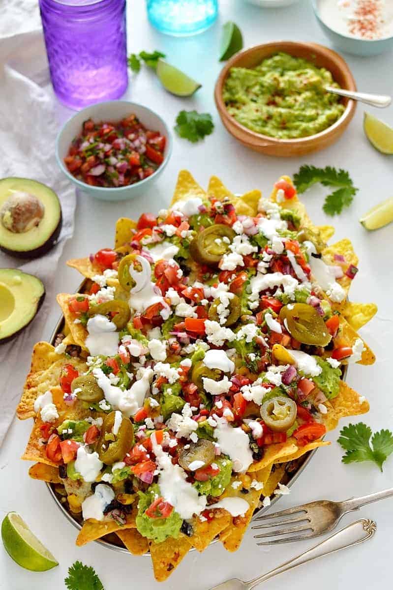 loaded nachos-N-veg