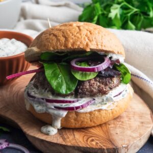 Lamb burger