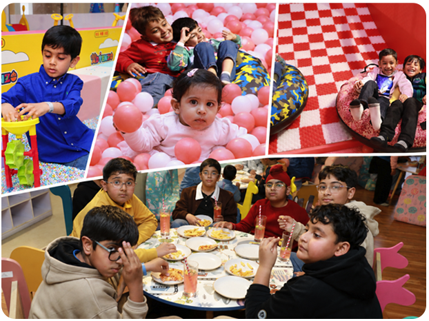 Families having fun at Advenzo